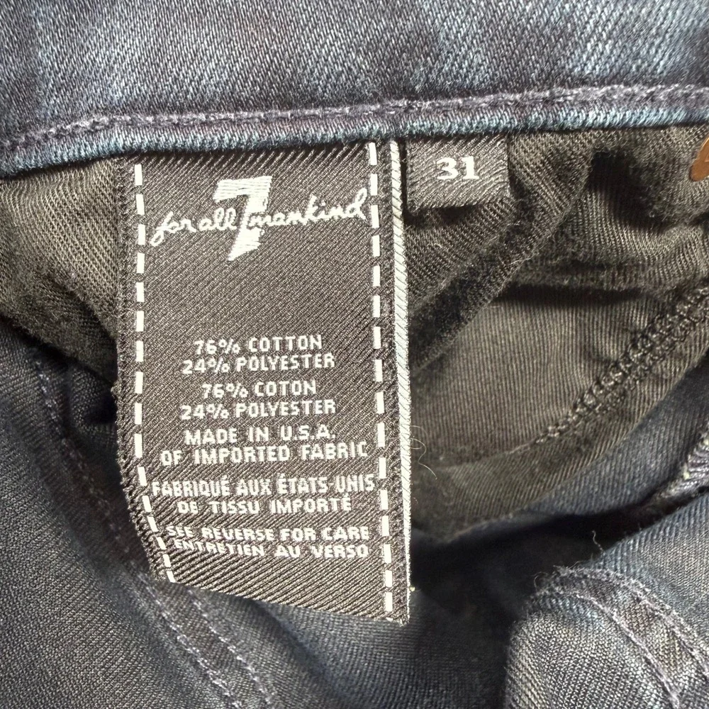 7 For All Mankind Brett Modern Bootcut Jeans Dark Wash Mens 31 Made in USA
